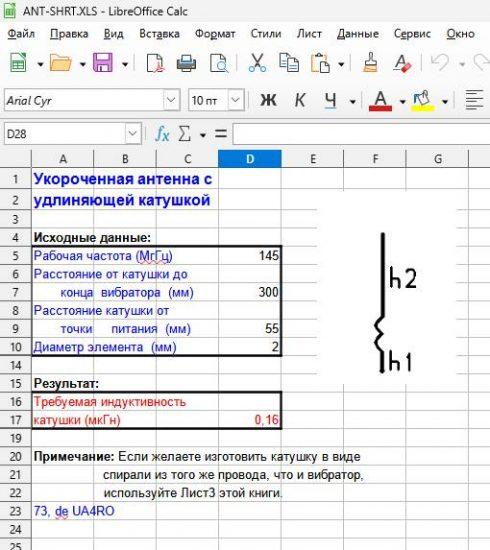 Расчет укороченных антенн | Антенны